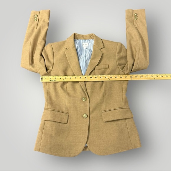 J.Crew Original Schoolboy Bazer in Camel Sz 2 - Picture 9 of 14